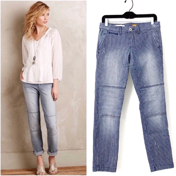 Pilcro and the Letterpress Denim - Anthro | Pilcro and the Letterpress striped hyphen jeans size 28P
